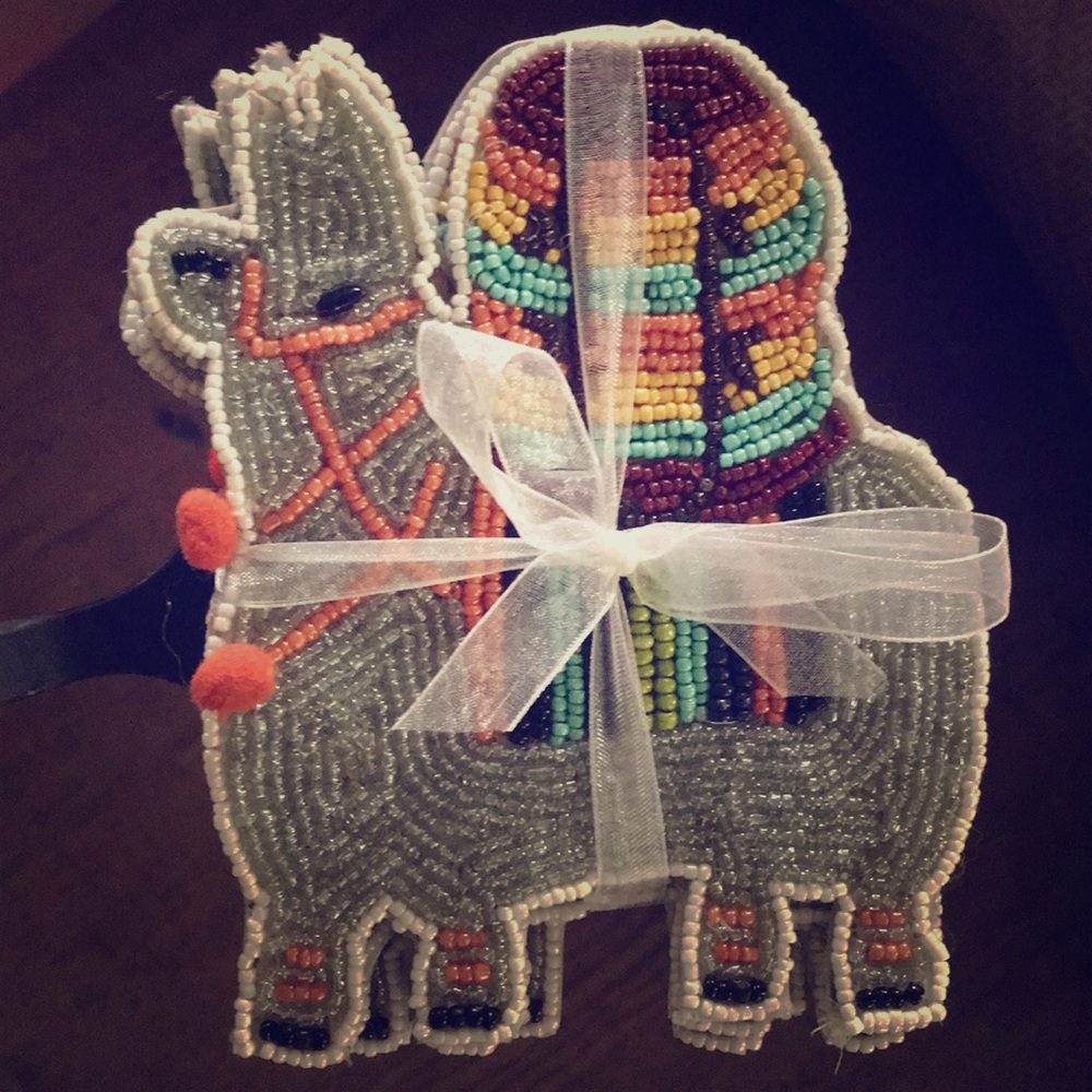 Pier 1 Beaded Llama Coasters So Cute